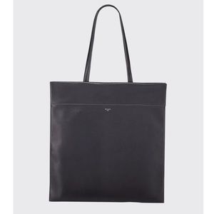 LE LUCO Leather Totem Tote Bag in Black